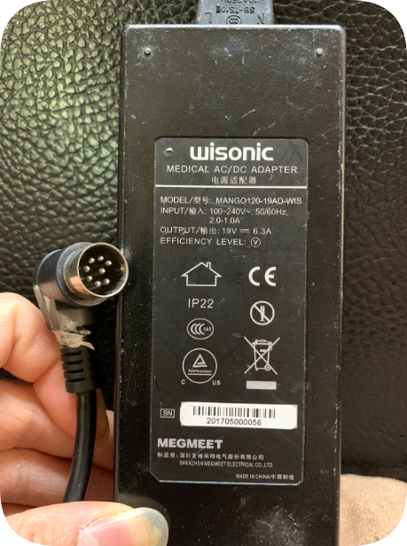 *Brand NEW* Wisonic MANGO120-19AD-WIS 120W Medical Grade AC-DC Power Adapter Full English Listing Power Suppl